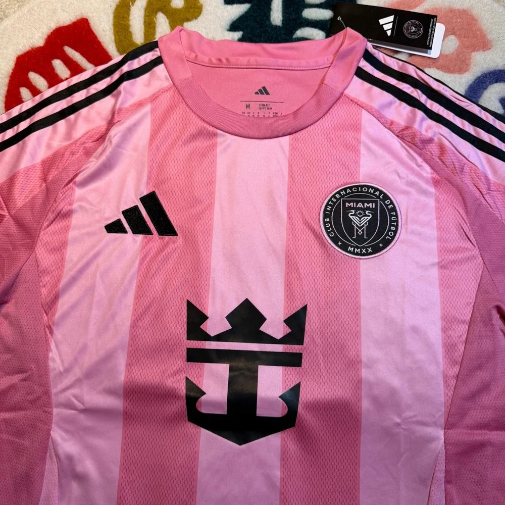 Adidas Inter Miami Messi 10 Jersey Pink Player Version NWT Medium Soccer Shirt